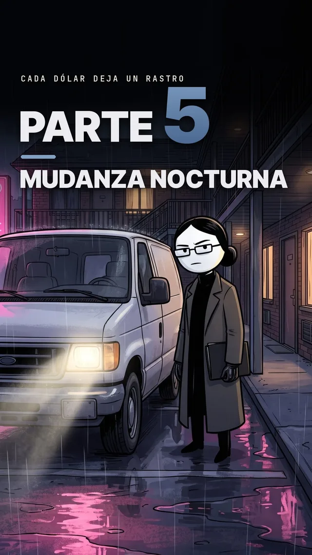 Portada de la Parte 5: la fixer junto a su furgoneta blanca